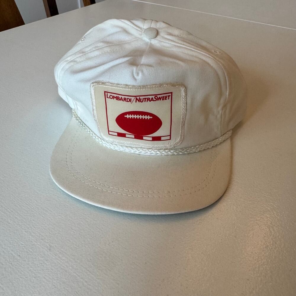 Vintage 80s Lombardi NutraSweet Football Golf Rope Hat Imperial Caps Strapback